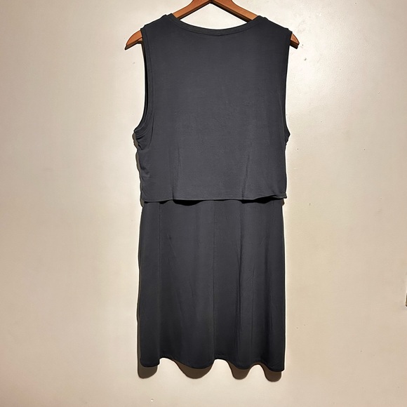 Eastern Mtn Sports Tank Dress Knee length gray Sz L, sporty casual active gym - Picture 2 of 5
